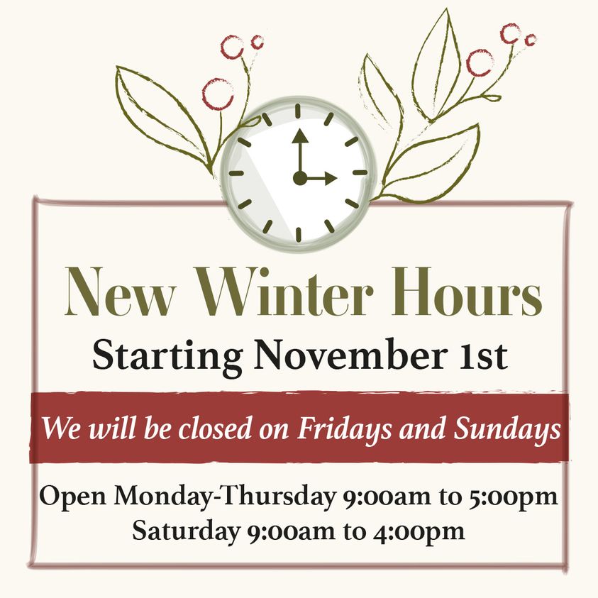 Winter Hours Update Water Garden Gems Garden Center