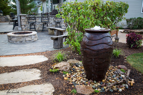 Aquascape Medium Scalloped Urn Landscape Fountain Kit