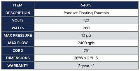 Oase Pond Jet Floating Fountain