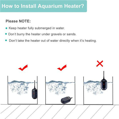 Hygger Mini Oval Aquarium Heater, HG916