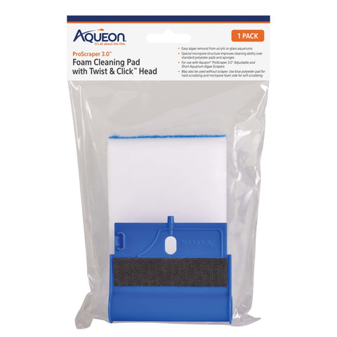 Aqueon ProScraper 3.0™ Foam Cleaning Pad & Twist & Click™ Head