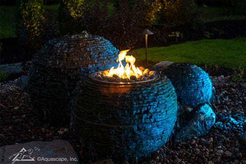 Aquascape Fire and Water Stacked Slate Sphere